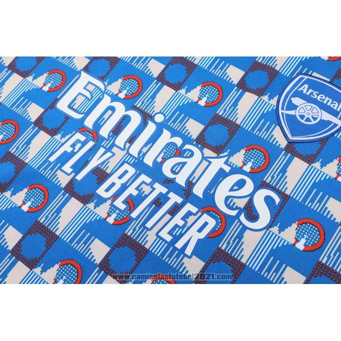 Fato de Treino Arsenal Manga Curta 2022-2023 Azul - Calcas Curta